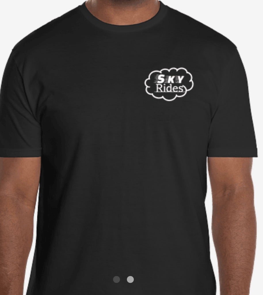 Sky rides black T-shirt ￼