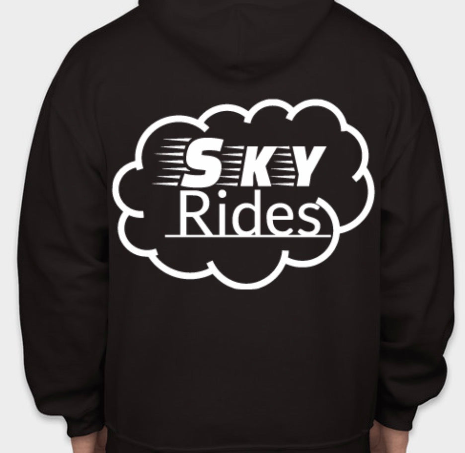 Sky rides black hoodie