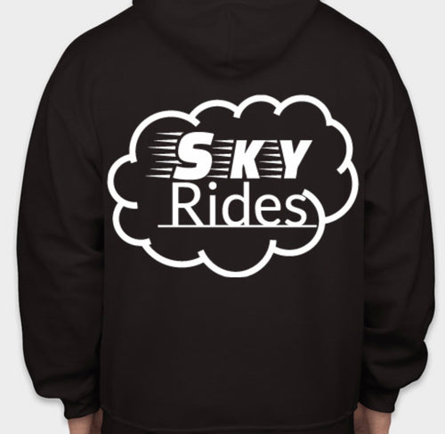 Sky rides black hoodie