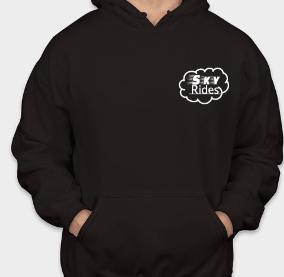 Sky rides black hoodie
