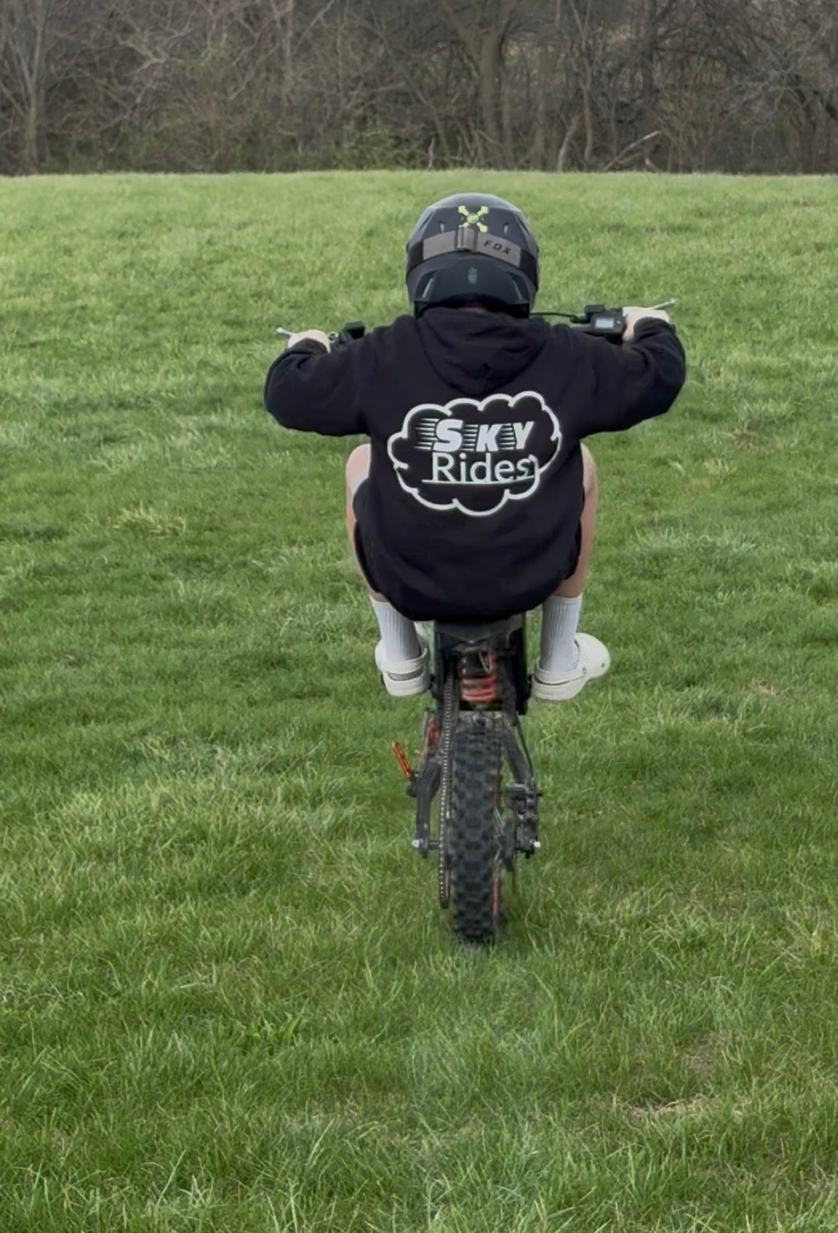 Sky rides black hoodie